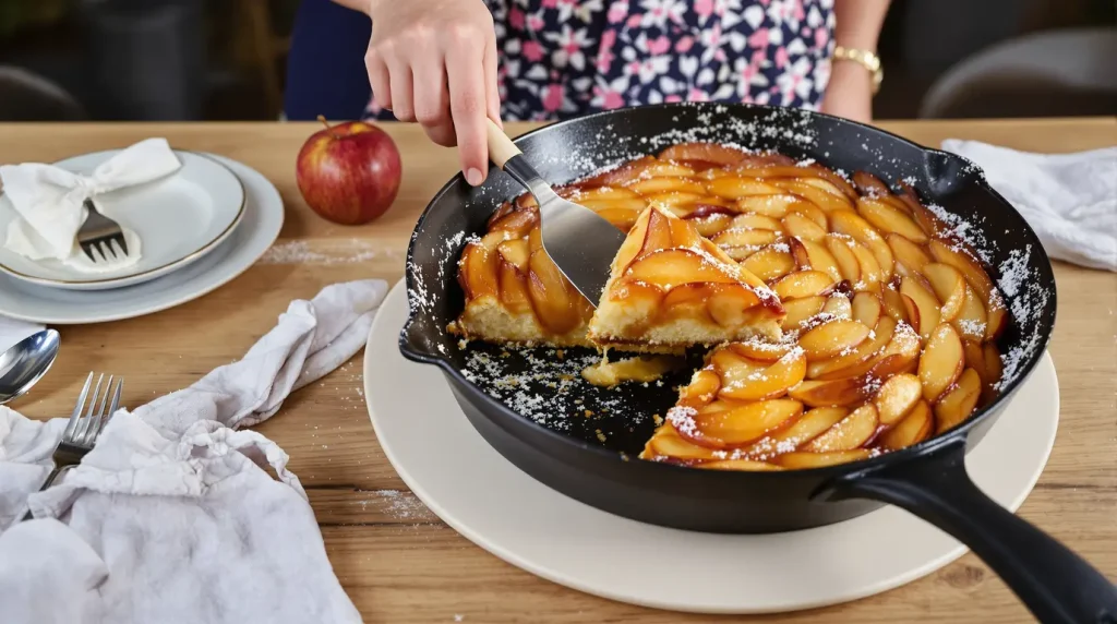 « Une poêle, c’est tout » : mon gâteau aux pommes favori, sans four et prêt en un clin d'œil